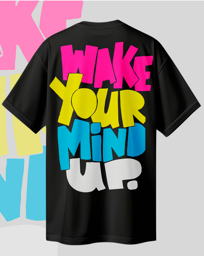 Camiseta Oversized 'Wake Your Mind Up' Lagoona Store